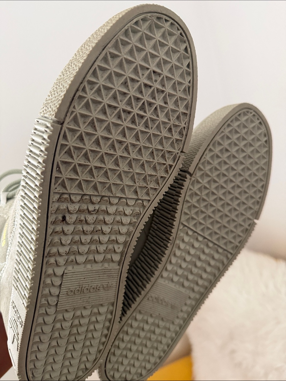 adidas Samba Mid Top Sneakers in Sage Halo Green - Picture 11 of 14